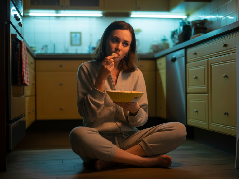 post breakup reflection woman